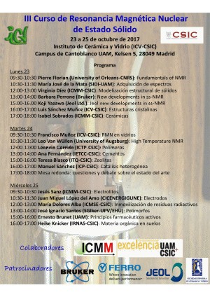 III Curso de Resonancia Magnética Nuclear de Estado Sólido