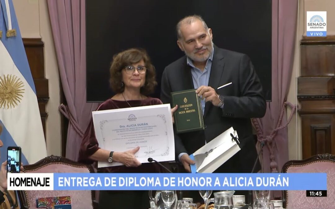 Alicia Durán galardonada en Argentina y Uruguay