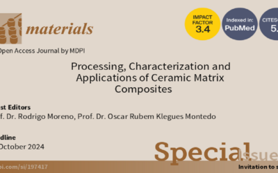 SPECIAL ISSUE on Processing, Characterization and Applications of Ceramic Matrix Composites in the journal Materials
