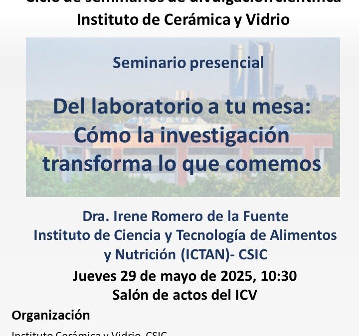 Seminario Divulgación científica 29 de mayo