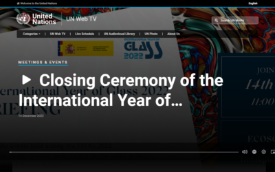 Last formal event of the International Year of Glass (IYOG 2022)